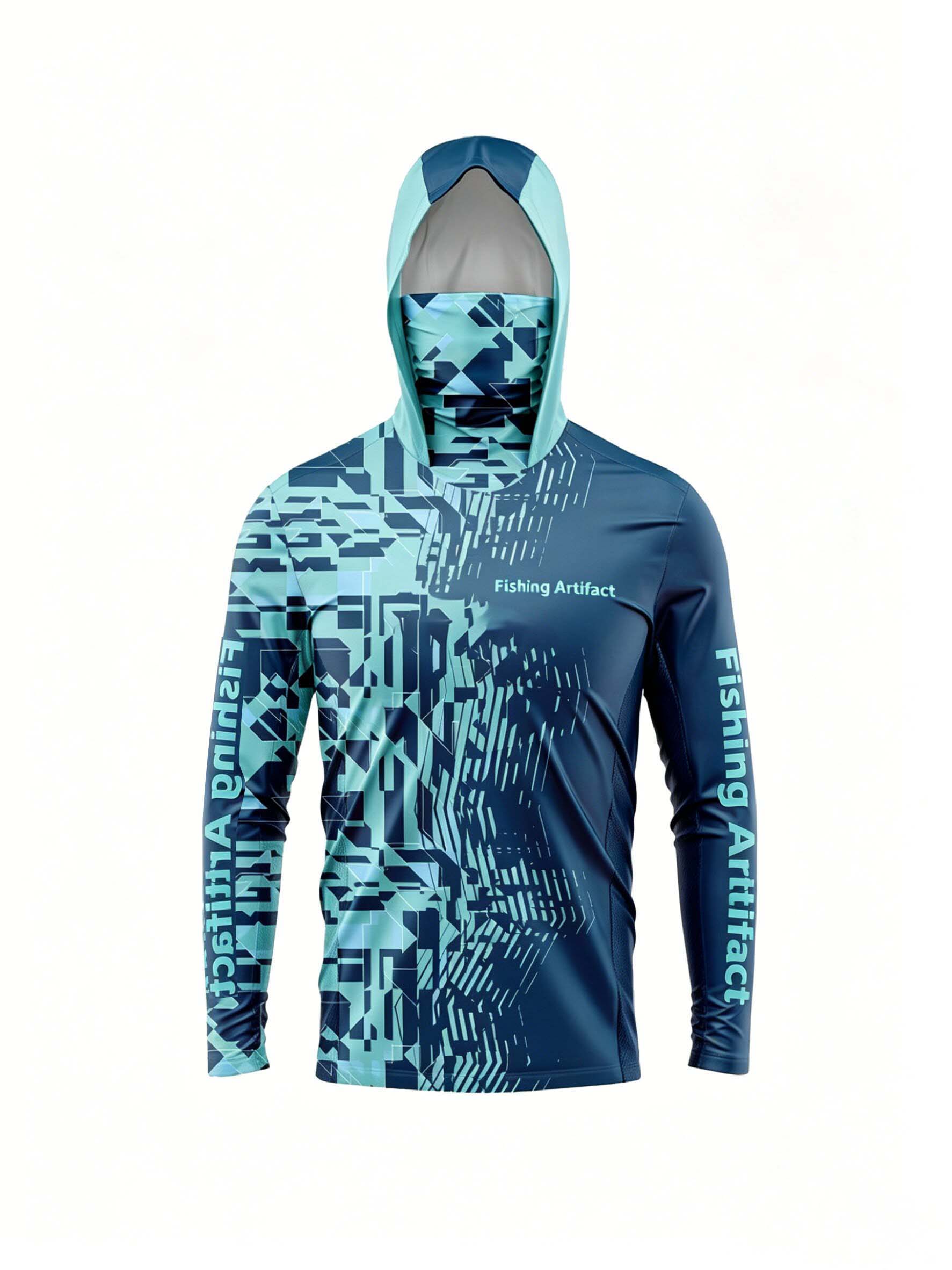 Jaket Hoodie Pria untuk Memanc - Fishing Mask Sun Protection ulasan dan harga